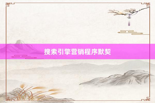搜索引擎营销程序默契